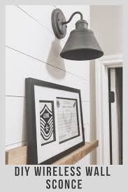 Diy Wireless Wall Sconce Modern Farmhouse Style Diy Light Affordable With Wireless Led Puck Light Wireless Wall Sconce Modern Sconces Farmhouse Style Diy