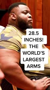 The World’s Largest Arms 💪 #ironbiby #africa #strongman #strength #muscle