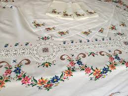 Pin On Embroidered Tablecloths