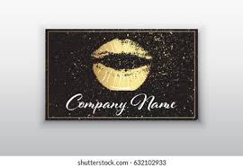 Nails makeup artist holograph rose purple glitter business card. Makeup Artist Business Card Business Cards Stock Vector Royalty Free 632102933