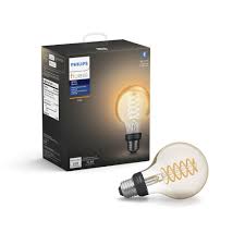 Philips Hue White G25 Led 40w Equivalent Dimmable Wireless Edison Smart Light Bulb With Bluetooth 551796 The Home Depot