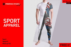 Sport Apparel Mock Up Set Clothing Mockup Sport Outfits Mockup
