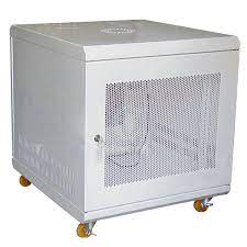 Tủ Rack 12U-D600, Tủ mạng 12U-D600 19" - Màu trắng, có bánh xe - Viễn Thông Quang Thắng