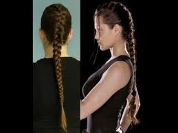 Hair Tutorial French Braid Inspired By Lara Croft Rock Hairstyles Angelina Jolie Hair Lara Croft Angelina Jolie