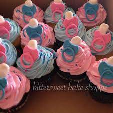 Pink Blue Baby Shower Cupcakes Bittersweet Bake Shoppe Tyngsboro Massachusetts 01879 Baby Shower Cakes Baby Shower Cupcakes Pink Blue Baby Shower