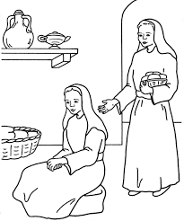 Marta E Maria 25 Jpg 957 1145 Mary And Martha Bible Verse Coloring Page Bible Coloring Pages