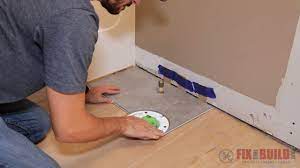 Just consult your manufacturer installation instructions.and since it is inherently resistant to water, it is also a great choice for the kitchen, bathroom or basement. How To Install Vinyl Plank Flooring In A Bathroom Fixthisbuildthat