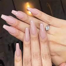 Накладные ногти телесного цвета, глянцевые, с полным покрытием, 20 шт |  AliExpress