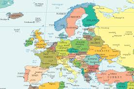 Harta turistică, rutieră și geografică; Lista Tari Europa Capitala Populatie Suprafata Si Densitatea Tarilor Europei Thepoc