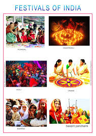 education help online indian festivals picture chart for