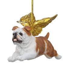 Check out ornaments angel on ebay. Honor The Pooch Bulldog Holiday Dog Angel Ornament Design Toscano