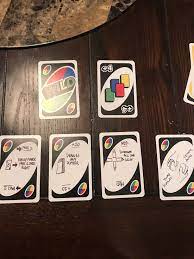 Use the action cards or house rule cards against your opponents. Uno Wild Blank Card Uno Card Game Rules Uno Cards Uno Card Game