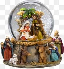Di dekat palungan, kami menaruh sebuah mangkuk kecil yang diisi dengan beberapa batang jerami. Natal Patung Ornamen Natal Gambar Png