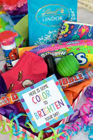 Cheer him up with a thoughtful gift. Bright Colorful Cheer Up Gift Idea Crazy Little Projects