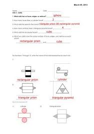A pentagonal prism is a polyhedron, the two faces of equal pentagons lying in parallel planes. Sphere 4 Rectangular Prism Triangular Prism 2 Rectangular Prism Cube
