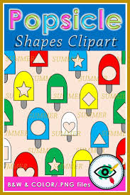 Summer Popsicle Shapes Clipart Clip Art Teaching Shapes Shapes Kindergarten