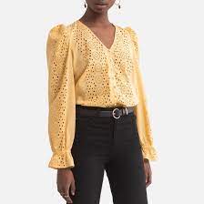 Maybe you would like to learn more about one of these? Langarmelige Bluse Bestickt V Ausschnitt Vero Moda La Redoute