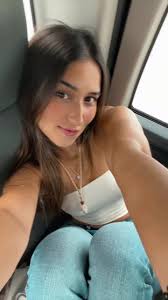 Capturing Moments: Young Woman's Car Selfie