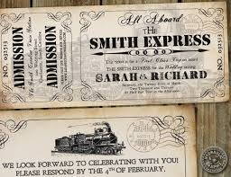 Victorian Train Ticket Inspired Train Ticket Invitation For Wedding Or Birth Ticket Wedding Invitations Steampunk Wedding Invitation Train Ticket Invitations