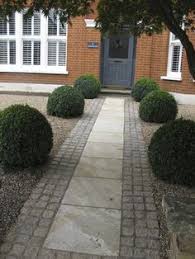 Granite Setts On Mesh Google Search Front Garden Design Front Garden Path Front Yard Garden Design