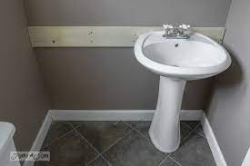 Ensure you purchase a top that will fit on the vanity. How To Install A Pedestal Sink Without Wall Studs Pedestal Sink Modern Pedestal Sink Sink
