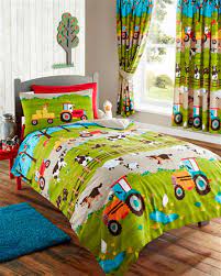 farm animals tractor kids duvet cover or matching curtains bedding bed set kids bedding sets kids duvet childrens duvet covers