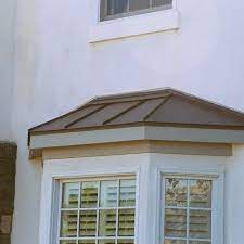 Copper Bay Bow Windows Concord Sheet Metal Copper Gutters Copper Downspout Radius Copper Gutters P Bow Window Brick Exterior House Bay Window Exterior