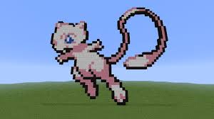 Pokemon Mew Pixel Art Minecraft Map Look at this cute mew statue, isn't it gorgeous?