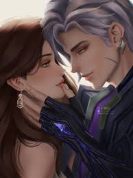2) Commissioned by @bereftinsomniac💙💜 #Aamon #aamonxdiana #mlbb