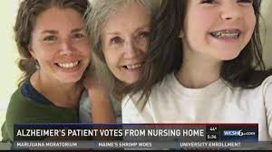 Alzheimer's patient votes from nursing home