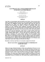 Terdapat beberapa jenis muzik daripada jenis tradisional, klasik, rock and roll, pop, alternatif, dan nasyid. Estetik Lagu Lagu Melayu Popular Elmp Satu Analisis Terhadap Seni Kata Lagu