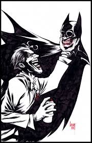 Black And Red Batman Cartoon Black White Red By Wrathofkhan On Deviantart Joker Sketch Batman Black Comics