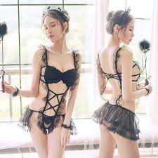 Fluttering vibrating butterfly for her. Women S Fantasy Sex Clothing Intimate Lingerie Set Sexy Exotic Maid Costume Role Playing Erotic Bedroom Swimsuit Transparent Lin Aliexpress