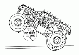 Monster Truck Max D Coloring Page For Kids Transportation Coloring Pages Printables Free Wuppsy Com Monster Truck Bigfoot Batman