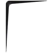 Hardware Essentials 8 X 10 In Black Shelf Bracket 20 Pack 853027 0 With Images Black Shelf Brackets Black Shelves Shelf Brackets