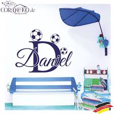 Fussball Wandtattoo Name Junge Turaufkleber Kinderzimmer Weiterhin empfiehlt sich bei der einrichtung des kinderzimmers nicht nur eine farbe zu verwenden.