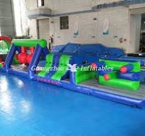 Inflatable Water Obstacle Course Race for Swimming Pool
