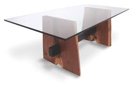 Reclaimed wood coffee table with glass top. Reclaimed Walnut And Glass Top Desk By Rotsen Furniture In Desks
