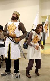 King Arthur And Patsy Monty Python And The Holy Grail Supercon 2014 Funny Cosplay Couples Cosplay Cosplay Costumes