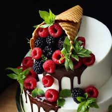 Classic Fruit Birthday Cake Bolo De Frutas Vermelhas Sobremesas Natalinas Guloseimas
