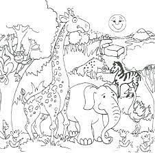 Jungle animals coloring pages : Jungle Animal Colouring Pages For Kids Total Update