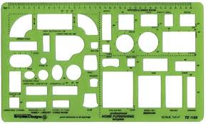Interior design project 1/4 grid graph paper for furniture layouts. 1 4 Inch Scale Furniture Templates Free Interior Design Template Doll House Plans Home Furnishings