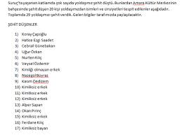Check spelling or type a new query. Suruc Saldirisinda Olen Ve Yaralananlarin Isimleri Belli Olmaya Basladi