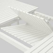 Hattholmen Extendable Table Outdoor Eucalyptus White Ikea Outdoor Furniture Material Metal Outdoor Furniture Wooden Outdoor Furniture