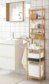 Salle de bain godmorgon ikea idee salle de bain salle de. Ragrund Unidad De Estante Bambu Meuble Rangement Salle De Bain Salle De Bain En Bambou Rangement Petite Salle De Bain