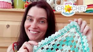 Granny Rectangle Baby Blanket With Little Petals Border