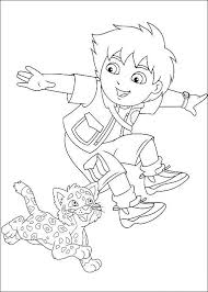 Go Diego Go Leaping Leopard Coloring Pages For Kids Eug Printable Garfield Coloring Pages For Kids Nick Jr Coloring Pages Coloring Books Coloring Pages