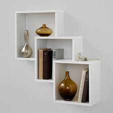 Etagere Murale Design Blanc Laque 3 Compartiments Tiga Etageres Murales Etagere Cubique Idees Etageres