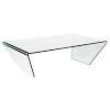 It is true that the round glass coffee table has the chic look. 1