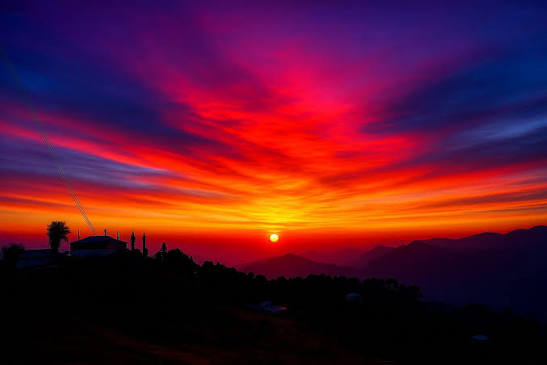 Beautiful sunset colours....Bharmour Himachal Pradesh Nov 3rd 2021